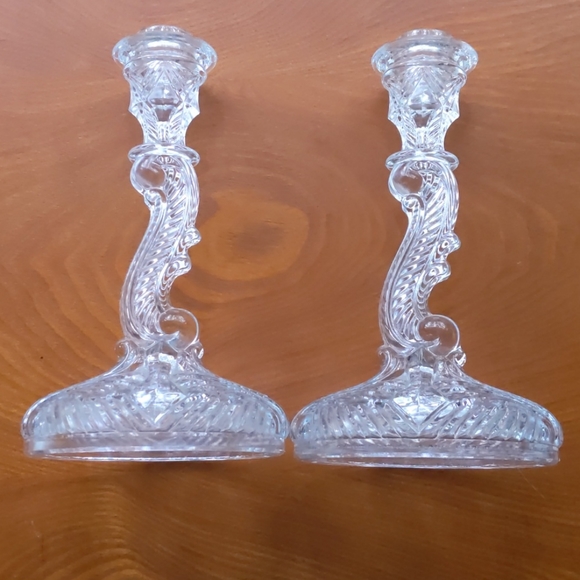 Indiana Glass Candle Sticks, Vintage, No.303